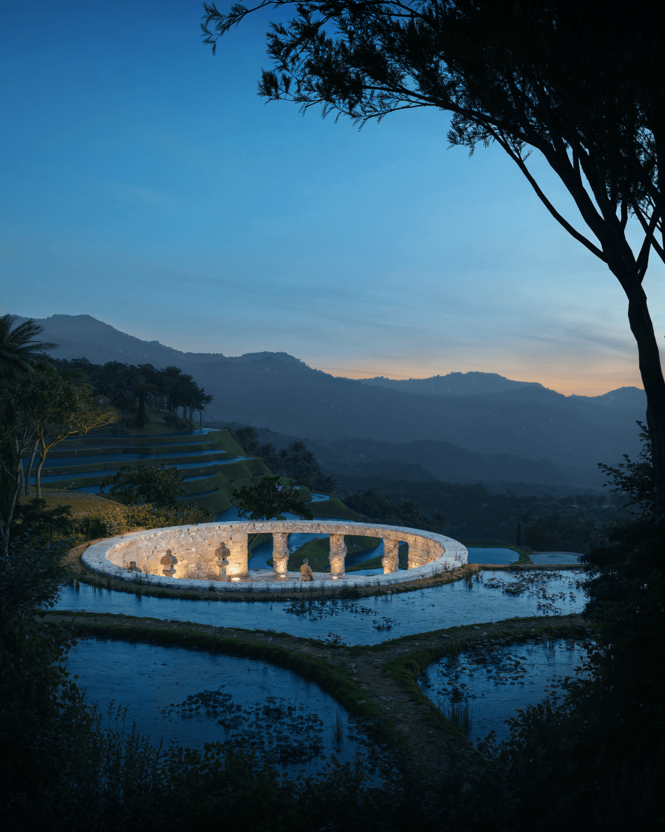 The Circle of Silence – architectural 3D visualization project featured on CGAward